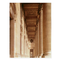 View of the colonnade of the Louvre postcards