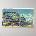 View of the Cyclone Rollercoaster # 2 Poster
