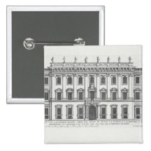 View of the facade of Palazzo Chigi, Rome, designe Pinback Buttons