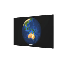 View of the full Earth showing Indonesia, Ocean Canvas Prints