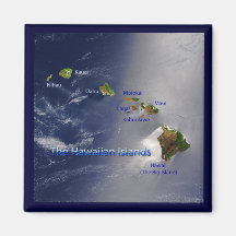 View of the Hawaiian Islands Magnet