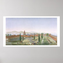 View of the Inner Courtyard of the Seraglio, Topka Print