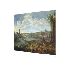 View of the Louvre and the Tour de Nesles canvas prints