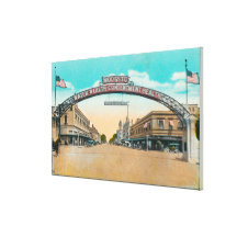 View of the Modesto Welcoming ArchModesto, CA Stretched Canvas Prints