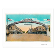 View of the Modesto Welcoming ArchModesto, CA Post Card