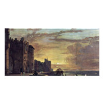 View Of The North East Terrace Of Windsor Castle B Picture Card