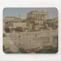 View of the Parthenon from the Propylaea, plate 7 Mousepad
