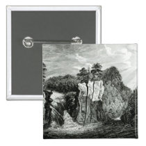 View of the Passaic River Waterfall, New Jersey buttons