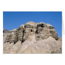 View of the Qumran Caves Greeting Card