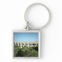 View of the Roman aqueduct, built c.19 BC keychains