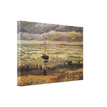View of the Sea at Scheveningen by van Gogh Stretched Canvas Print