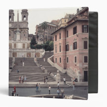 View of the Spanish Steps or Scalinata Binders