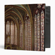 View of the stained glass windows binders
