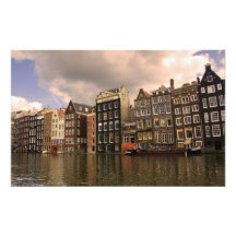 View of the unique architecture and gabled photo print