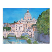 View of the Vaticans city Postcard