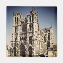View of the West Facade, c.1220-70 Refrigerator Magnets
