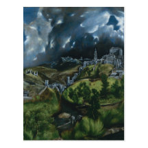 View of Toledo, El Greco Postcard