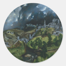 View of Toledo, El Greco Sticker