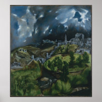 View of Toledo Print