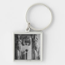 View of two caryatids from the Caryatids' Key Chain