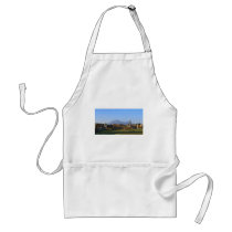 View Of Vesuvius Over The Ruins Of Pompeii Apron