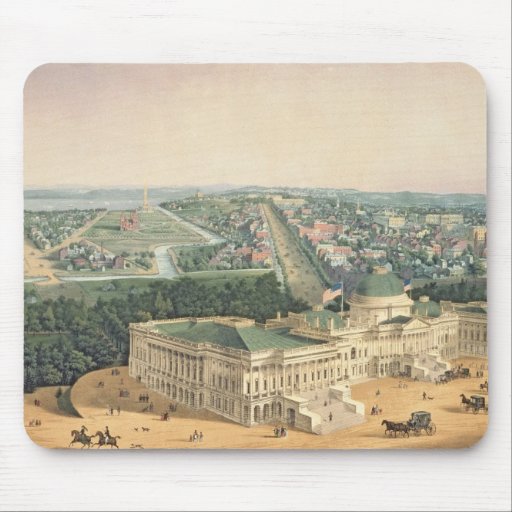View of Washington, pub. by E. Sachse & Co., 1852 Mouse Pads
