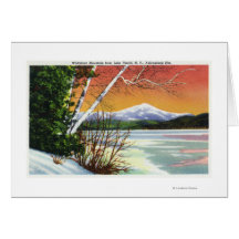 View of Whiteface Mountain from the Lake in Cards