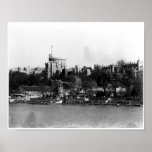 View of Windsor Castle, across the River Thames Posters