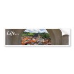 View On Cesky Krumlov Town From The Castle Bumper Stickers