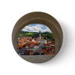 View On Cesky Krumlov Town From The Castle Buttons