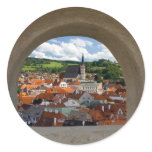 View On Cesky Krumlov Town From The Castle Round Sticker