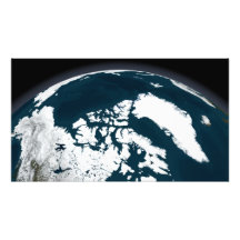 View over Greenland and the Arctic Ocean Photo Print