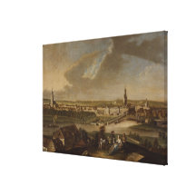 View over Potsdam from Brauhausberg, 1772 Canvas Prints