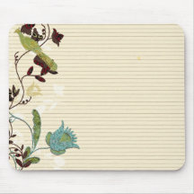 Vigne de papier à lettres tapis de souris