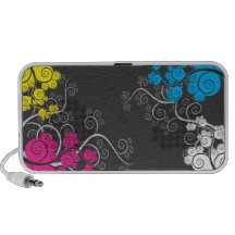 Vignes abstraites colorées de CMYK Haut-parleur Portable