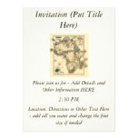 Viintage 1874 Map of Africa  Antique African Print Invitations