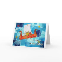 Viking Bunnies in Outer Space Greeting Cards