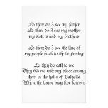 Viking Prayer Lo There Do I See My Father Personalized Stationery