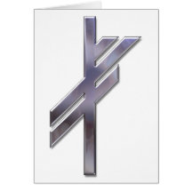 Viking Rune-luck-silver Card