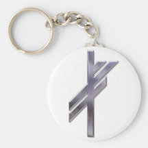 Viking Rune-luck-silver Keychains