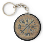 Viking Shield Keychain - Vegvisir