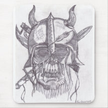 Viking Skull Mousepad