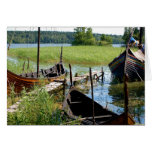 Viking Village Boat Card
