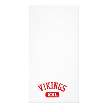 Vikings XXL Red Customized Photo Card