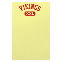 Vikings XXL Red Customized Stationery