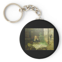 Viktor Oliva. Absinthe Drinker Key Chain