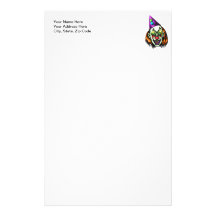 Vile Evil Clown Stationery Paper