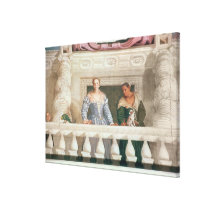 Villa Barbaro. Lady and Nurse on the Balcony canvas prints
