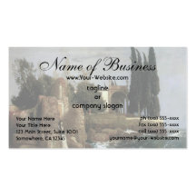 Villa By The Sea by Arnold Bocklin Business Cards