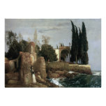 Villa By The Sea by Arnold Bocklin Personalized Announcements